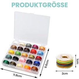 25 Spools Waxed Cotton Cord Wax Ribbon 0.5mm, Jewelry Ribbon Colored Jewelry Cord Waxed Cotton Thread Waxed Wax Ribbon Waxed Cord for Jewelry, Bracelets