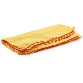 TelMo Polishing Cloth, Shoe Cloth, 30 x 30 cm, Colour: Yellow / Orange (Pack of 5), yellow