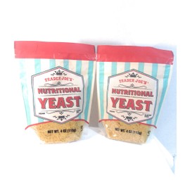 Vegan Nutritional Yeast Trader Joes Gluten Free 4 oz Pack of 2 Bundle