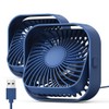 TOPK USB Desk Fan 2Pack Mini Personal Fan Portable, Strong