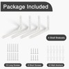 Ouvin Heavy Duty Shelf Brackets 6 inch 4 Pack Wall