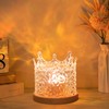BDUSXYZ Ocean Wave Projector Lamp - 3D Crown Northern Lights