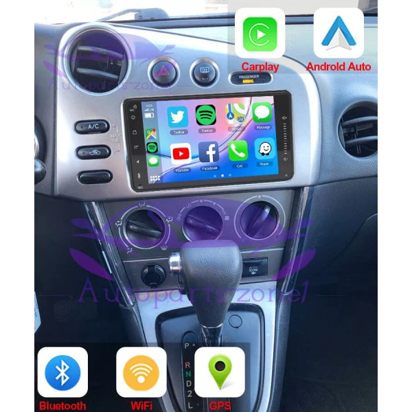 Autoparts-zone1 Wireless CarPlay 7'' For Toyota matrix 2003-2008 Android 13