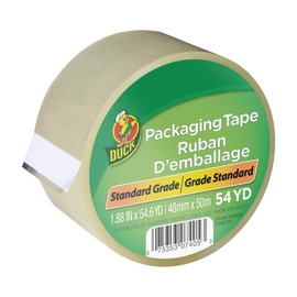 Duck Brand Standard Packaging Tape Refill, 1.88 Inch x 54.6 Yard, Clear, 1 Roll (240408)