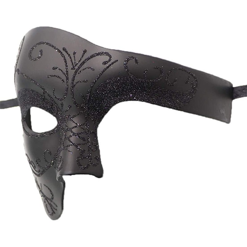 2PCS Couples Pair Mardi Gras Venetian Masquerade Masks Set, Party