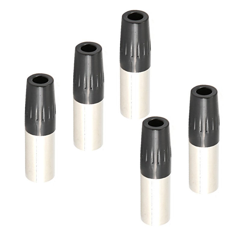 5pcs 4Pin XLR Connector Mini Male Microphone Cable Adapter MIC