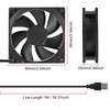 92mm USB Cooling Fan (9225) 5V DC Brushless Fan -