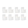 8pcs LED Strip Light Connector Professional Transparent 3Pin L Shaped
