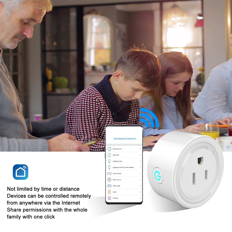 Mini Remote Control Outlet Wall Mounted 16A Anti Interference Wireless