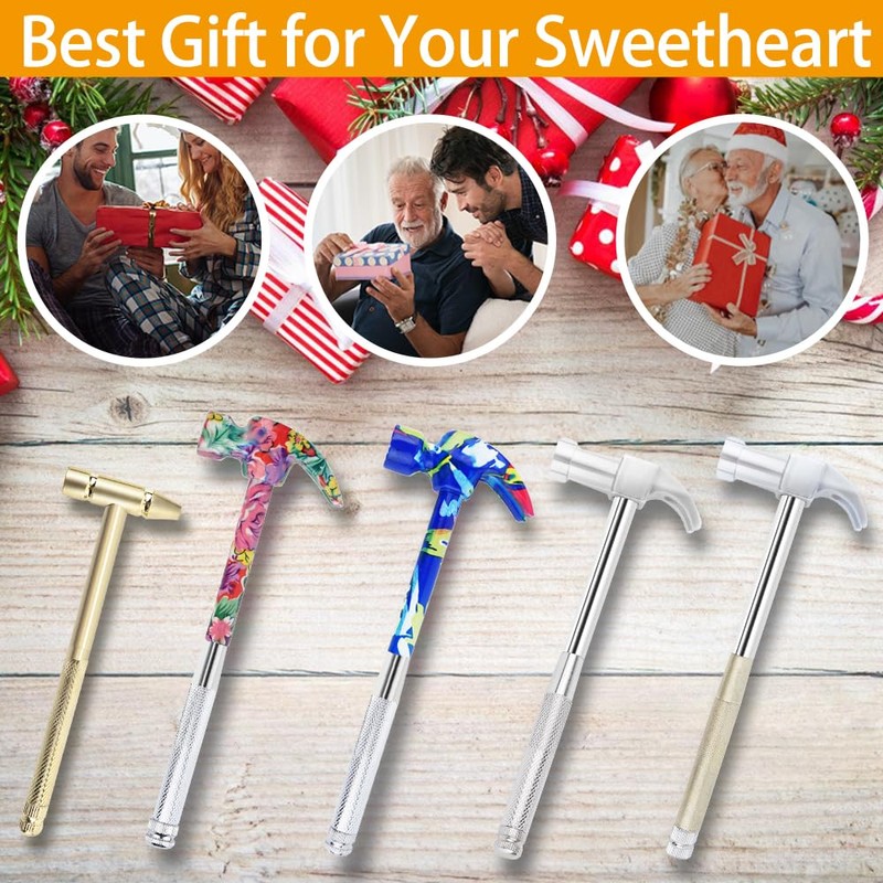 LANDIBO 6-in-1 Multifunctional Metal Flower Hammer & Screwdriver Tool Set,