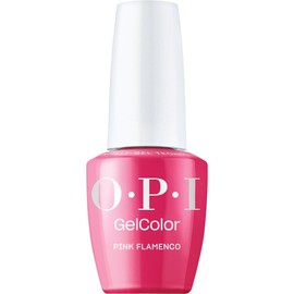 OPI GelColor Pink Flamenco | Opaque Bright Pink Crème UV Cure Gel Nail Polish | Vegan & HEMA Free, Long Lasting, High Shine