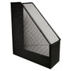 Magazine File Rack Q-CONNECT Metal Black/Document Archiving/Type-for Documents/Kind-A4/90 / Material-Metal/Label-N.a.