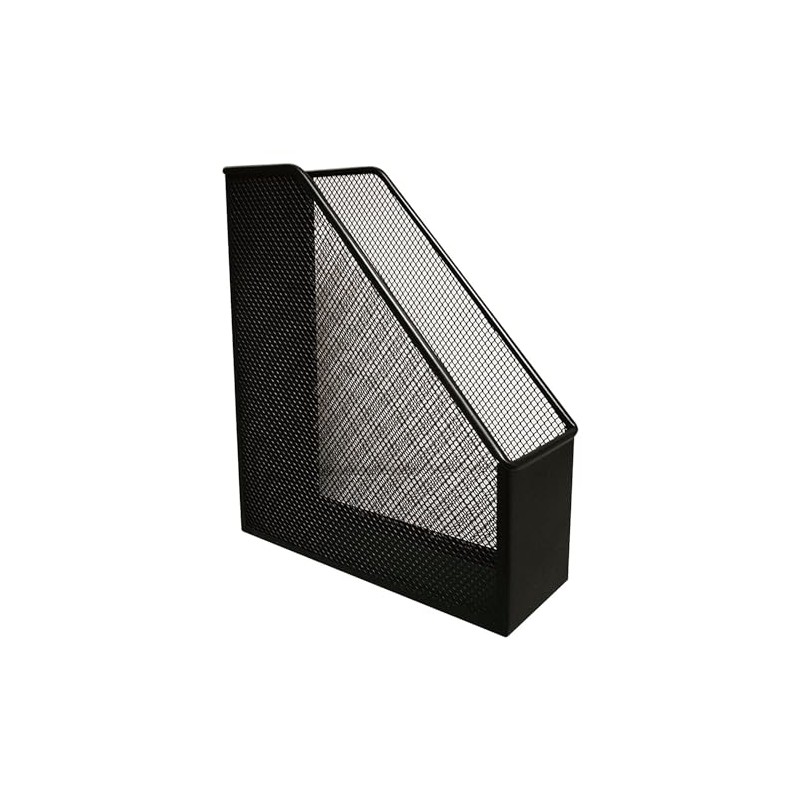 Magazine File Rack Q-CONNECT Metal Black/Document Archiving/Type-for Documents/Kind-A4/90 / Material-Metal/Label-N.a.