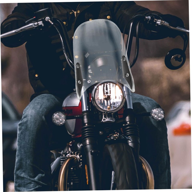 iplusmile Motorcycle Windshield Windscreen Easy Installation Compatible Models Construction Wind