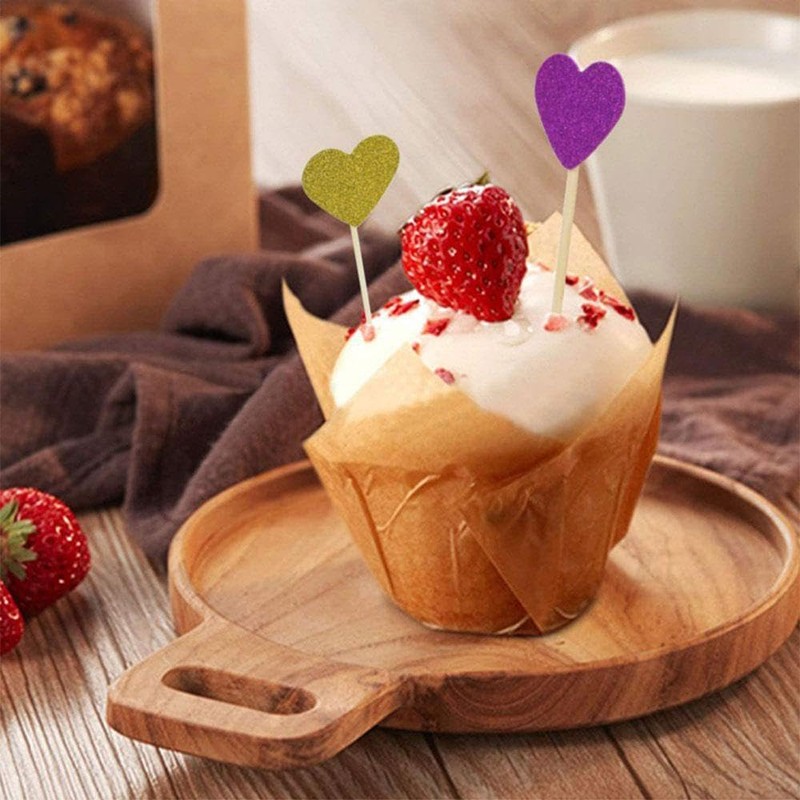2" Disposable Baking Cups, Muffin Cupcake Cups Liners, Tulip Baking