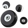 Alriedy Set of 4 Suitcase Castors, 60 x 18 mm