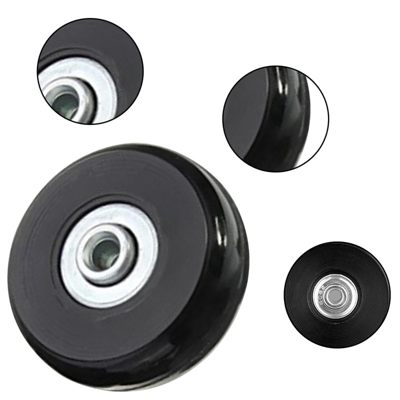 Alriedy Set of 4 Suitcase Castors, 60 x 18 mm