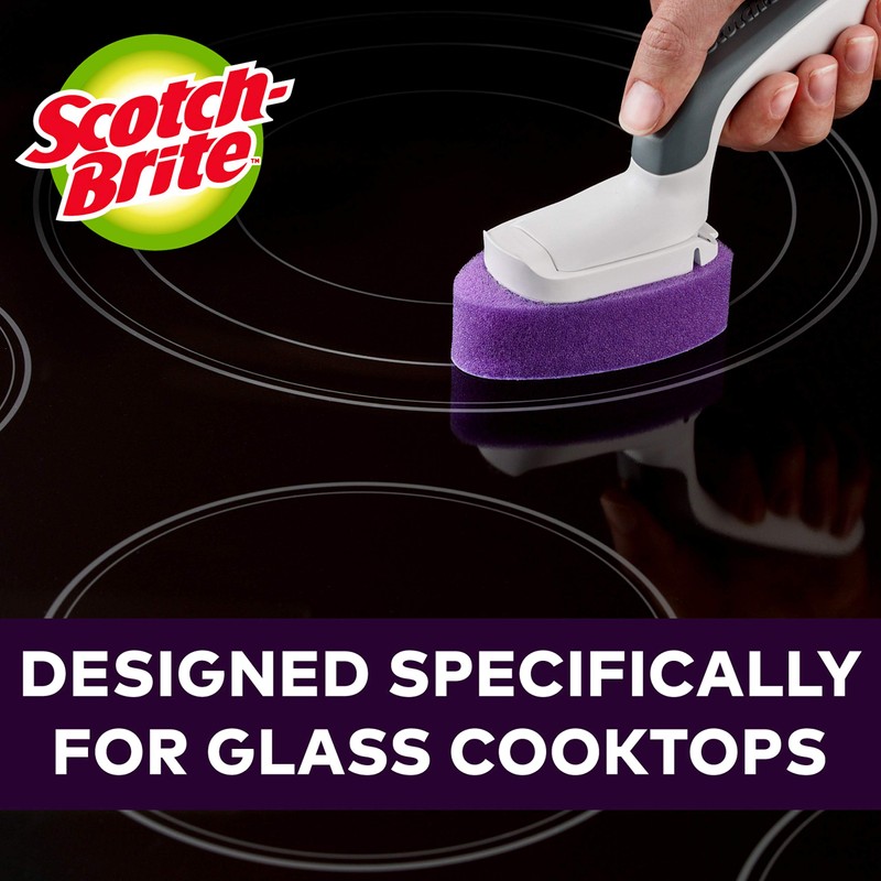 Scotch-Brite Glass Cooktop Wand Replacement Heads, Cleans With Just Water,
