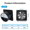 Fepinc 8 Inch Wall Mounted Exhaust Fan with Switch, 735CFM