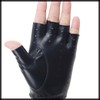 White Fang NT249 Fingerless Gloves, Punk Rock Leather, Cool Band,