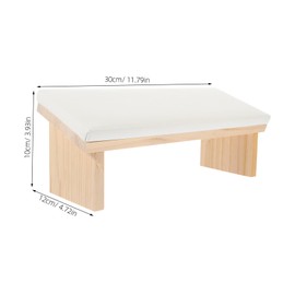 Healvian Ergonomic Faux Leather Arm Rest for Nail Art Stylish Hand Support Cushion for Professionals and Comfortable Design for Nail Technicians and Enthusiasts