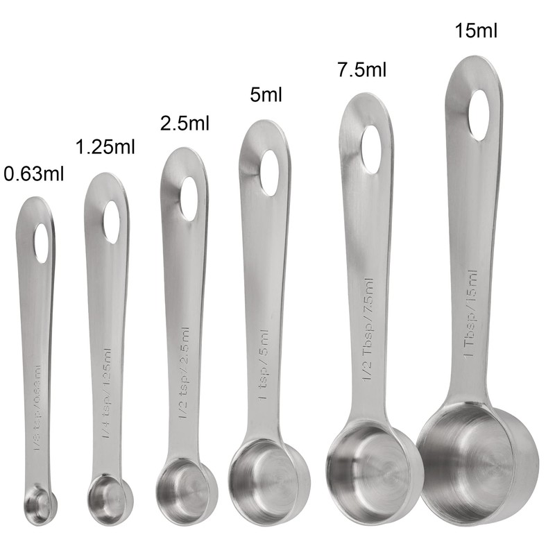 Smithcraft Measuring Cups and Spoons Set, 18/8 Stainless Steel Measuring