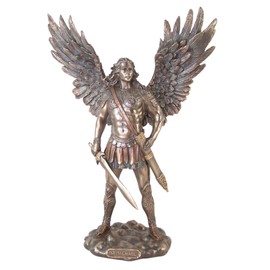 Archangel Saint Michael with Sword and Scabbard Statue, 11 Inch