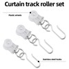 Barydat 20 Set Curtain Track Roller Hooks 0.59 inch Diameter