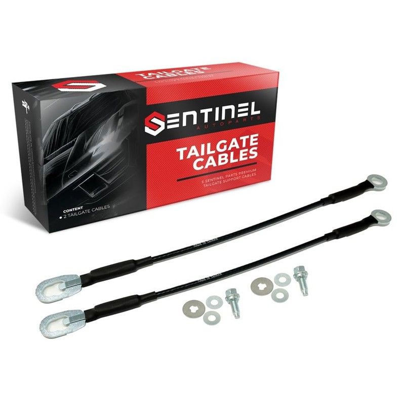 S Sentinel Parts Support Tailgate Cable Set 16' inch Left