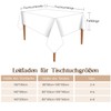 Simple&Opulence 140 x 140 cm Rectangular Tablecloth, 280 GSM Cotton