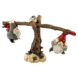 Top Collection Miniature Fairy Garden and Terrarium Gnomes Playing On Seesaw Figurine