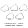 5pcs Triangle Locking Carabiner Stainless Steel Portable Easy to Carry