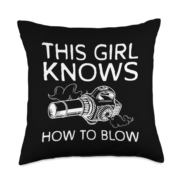 This Girl Knows How To Blow Autumn Leaf Blower Throw