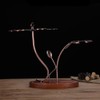 2-in-1 Red Wine Glass Rack & Wine Decanter Vintage Bronze