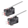 DWEII 10Pcs Lead Limit Switch Long Straight Hinge Lever V-153-1C25