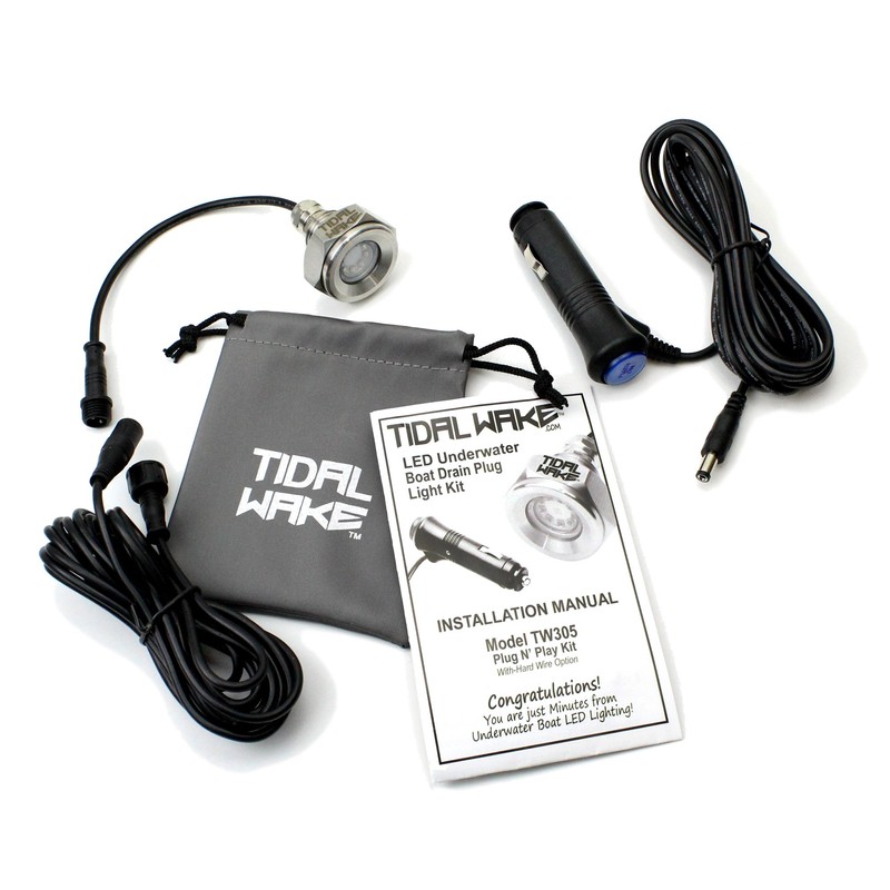 Tidal Wake Plug N' Play IP68 Underwater LED Boat Drain