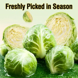 Runcaidamai Natural Freeze-Dried Brussels Sprouts for Pets – Single Ingredient, Nutrient-Rich, Low-Calorie Snack for Dogs, Rabbits, Birds, Turtles & Guinea Pigs