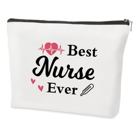 QONCV Nurse Christmas Gifts, Best Nurse Nursing Rn Registered Practitioner Makeup Bag Cosmetic Bags Nurses Week Nurses Day Graduation Appreciation Birthday Valentines Day Gift Ideas Presents for Women