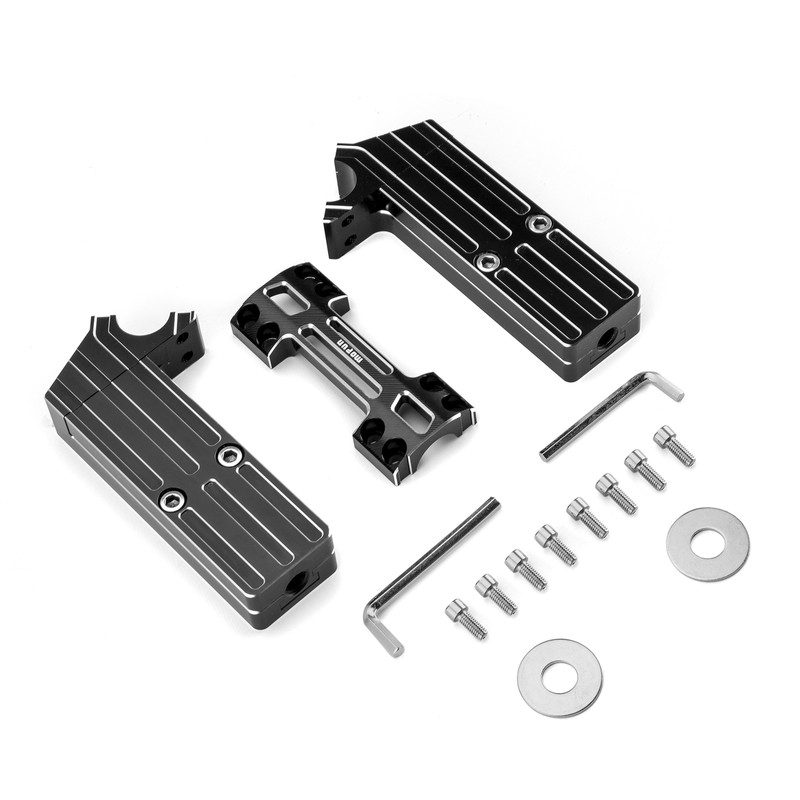 MOFUN Adjustable 6" 8" Handlebar Riser 1.5" Pullback For Harley