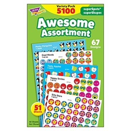 Awesome Assortment: SuperSpots® & SuperShapes Stickers Variety Pack, 5100 Stickers