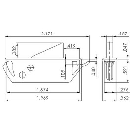 Set of 6 pcs White Window Sash Vent Stops 1760BEIGE