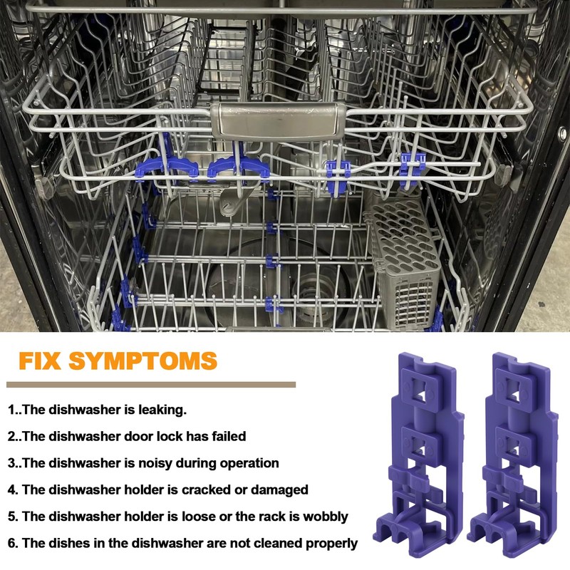 Atgestore Upgraded MEG62279201 Dishwasher Lower Rack Holder Replacement Parts for