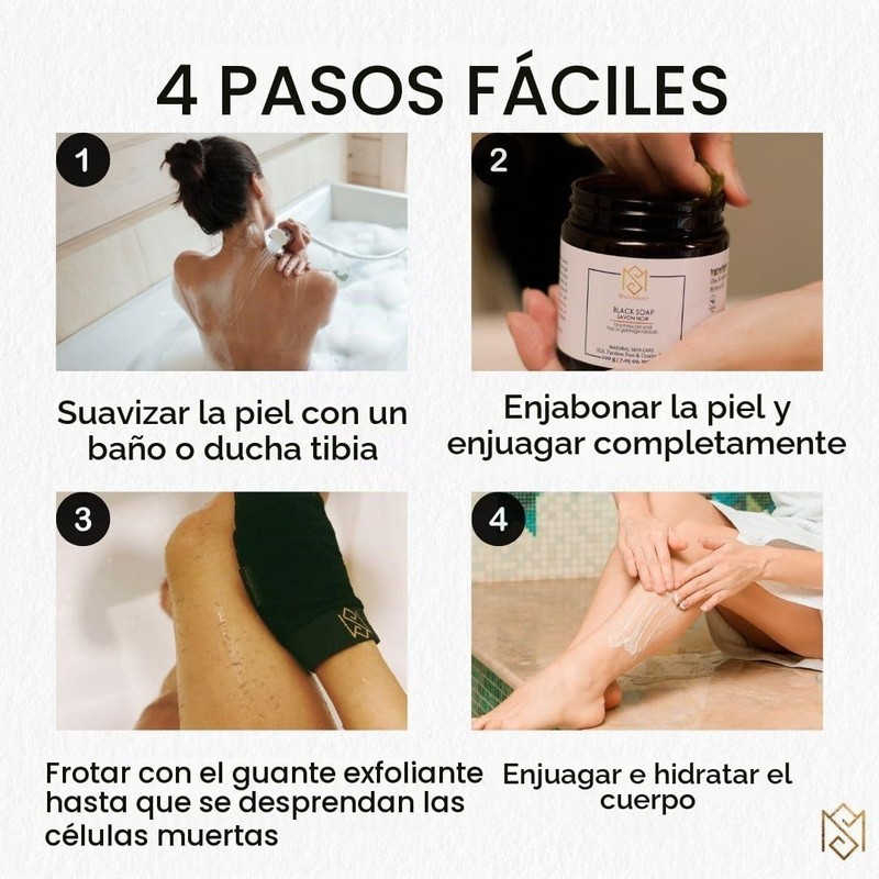 Guante Exfoliante Kessa – Spa Marroquí en Casa Kit 3