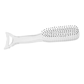 FRCOLOR Detangler Hairbrush with Gua Sha Functionality Comb for Dry Wet Hair Static Fine Tooth Detangling Brush with Comfortable Grip for Curly Wavy Straight Hair