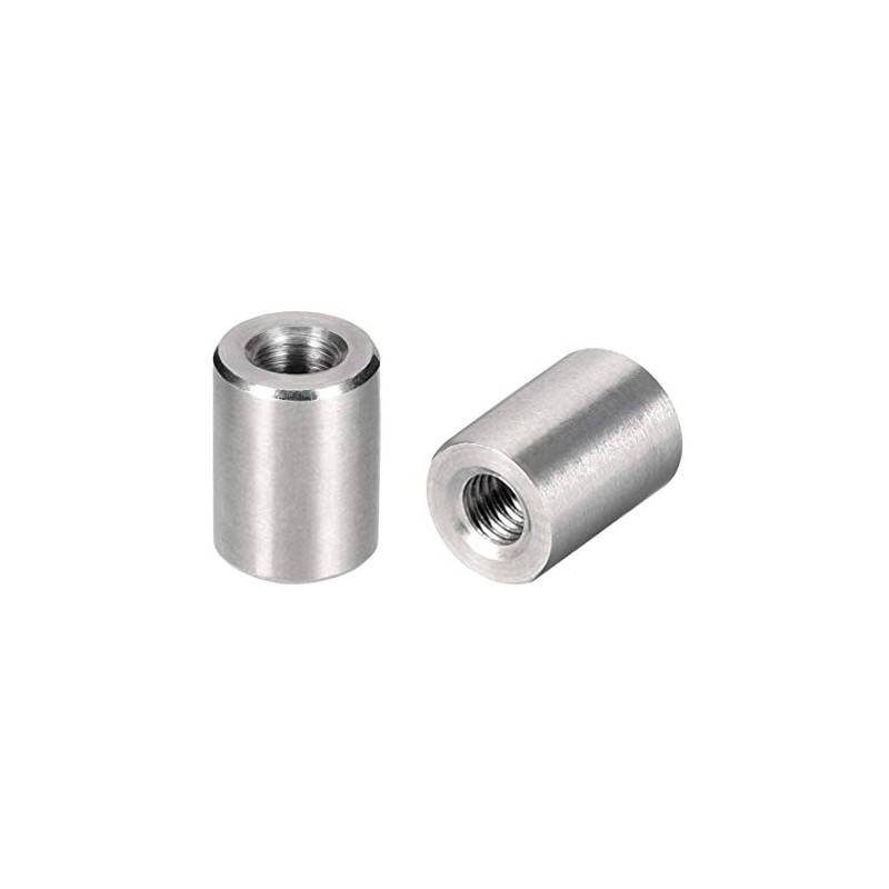 sourcing map M3 Round Connector Nuts, 304 Stainless Steel Coupling