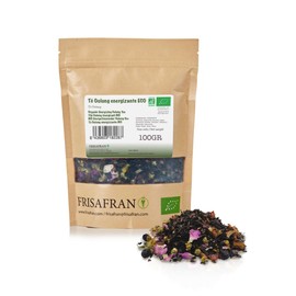 FRISAFRAN | Oolong Bio Energie Tee 100g | Reinigend | Verjüngend | Oolong Tee | Teeblätter | Oolong Tee Lose | Oolong Tee Beutel | Gesunder Aufguss | Oolong Tee Zum Abnehmen | Oolong-Kräuteraufguss
