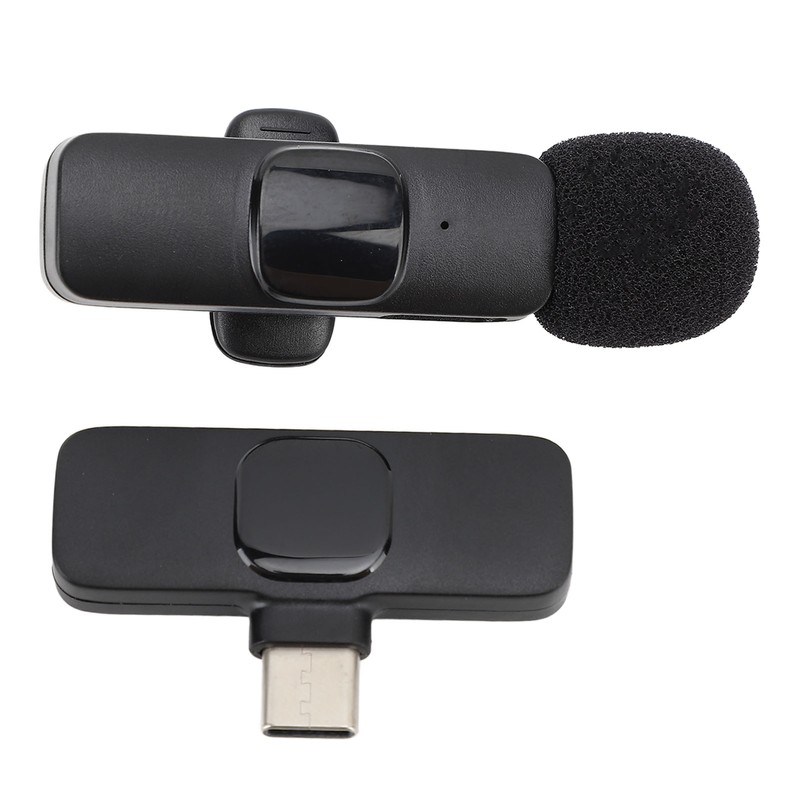 Wireless Lavalier Microphone Noise Cancelling 360° Sound 20m Range Professional