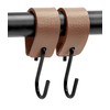 Brute Strength - Leather S Hooks for Hanging - Taupe