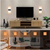 Dimmable Wall Sconce Modern, LIGHTESS Indoor Wall Lamp Black 12W