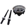 OPTPB-48AB Dual Flushing Toilet Push Button Spare Parts, Satin Chrome